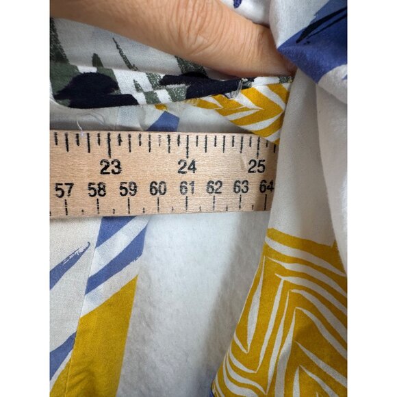 Chicos Womens Button-Down Blouse US16 Tropical Print beach - Picture 6 of 7